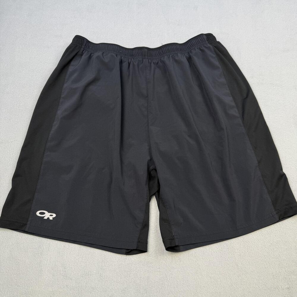 Outdoor Research Shorts Mens Medium Black Airfoil Lined 8 Inseam Gym Running